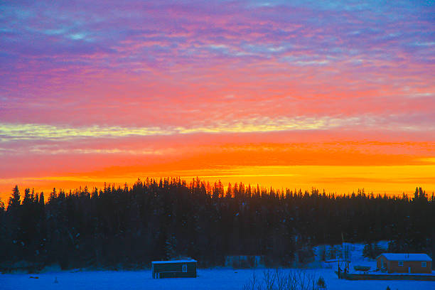 istock Winter Sunrise at 10am, Yellowknife, NT 533886691