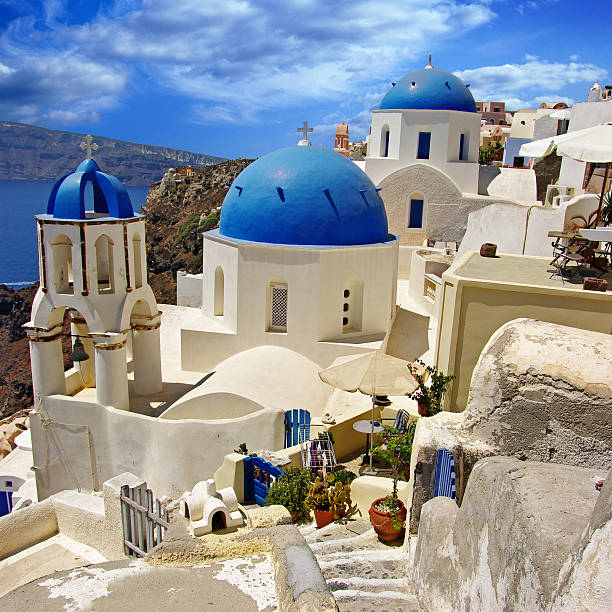 view of caldera, with domes