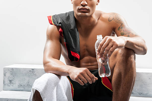 istock Young basketball player after workout 533889129