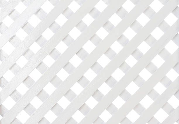 istock White wooden lattice 533890519