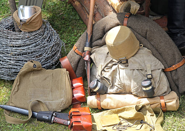 istock Necessaries of slodier from world war II 533891779