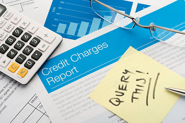 istock Credit card report form on a desk 533897108