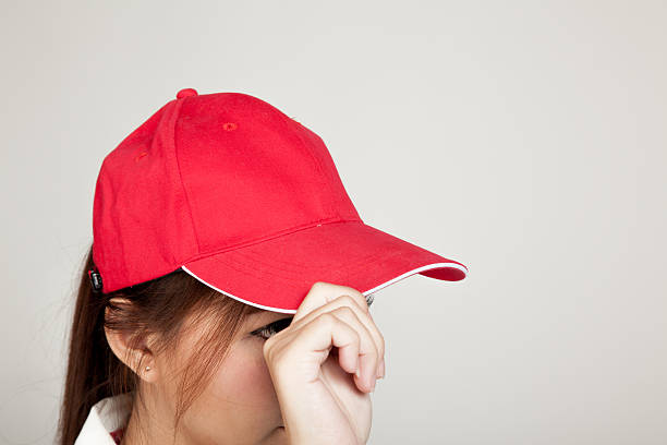 istock Asian girl with red hat 533898034