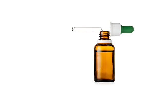 istock Herbal medicine or aromatherapy dropper bottle isolated on white background 533902856