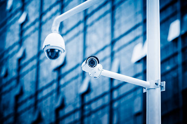 istock security camera in front of the office building 533903448
