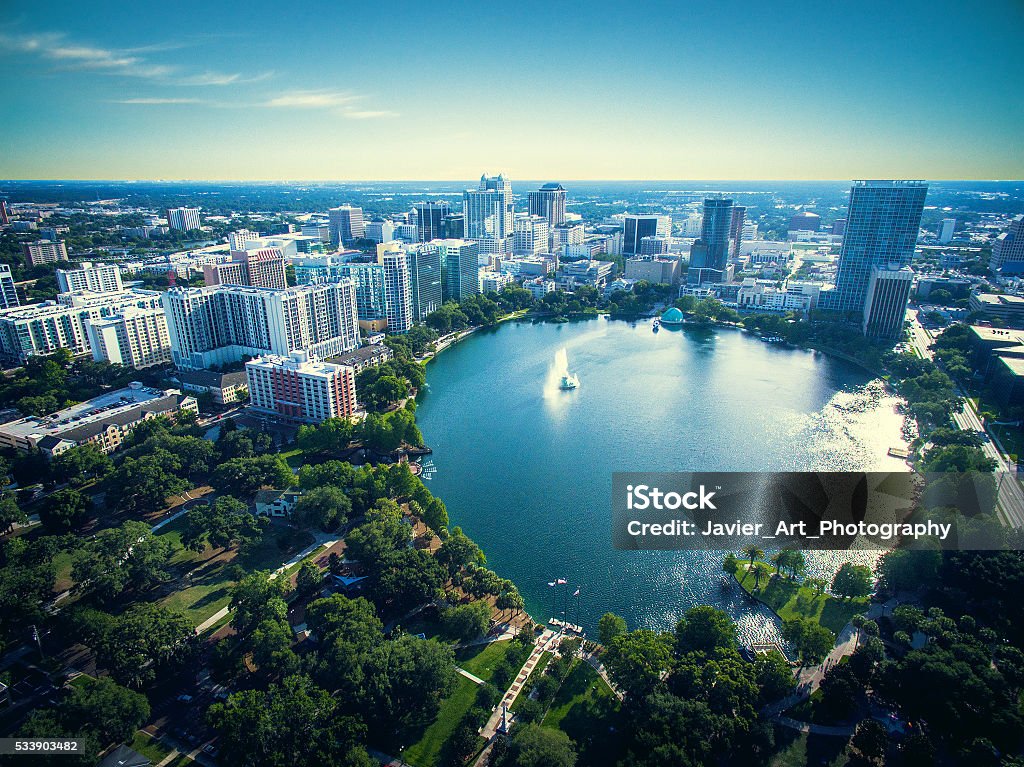 Lake Eola Park Lake Eola Park, Orlando Florida Orlando - Florida Stock Photo