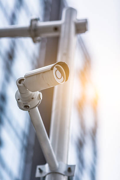 istock security camera in front of the office building 533904320