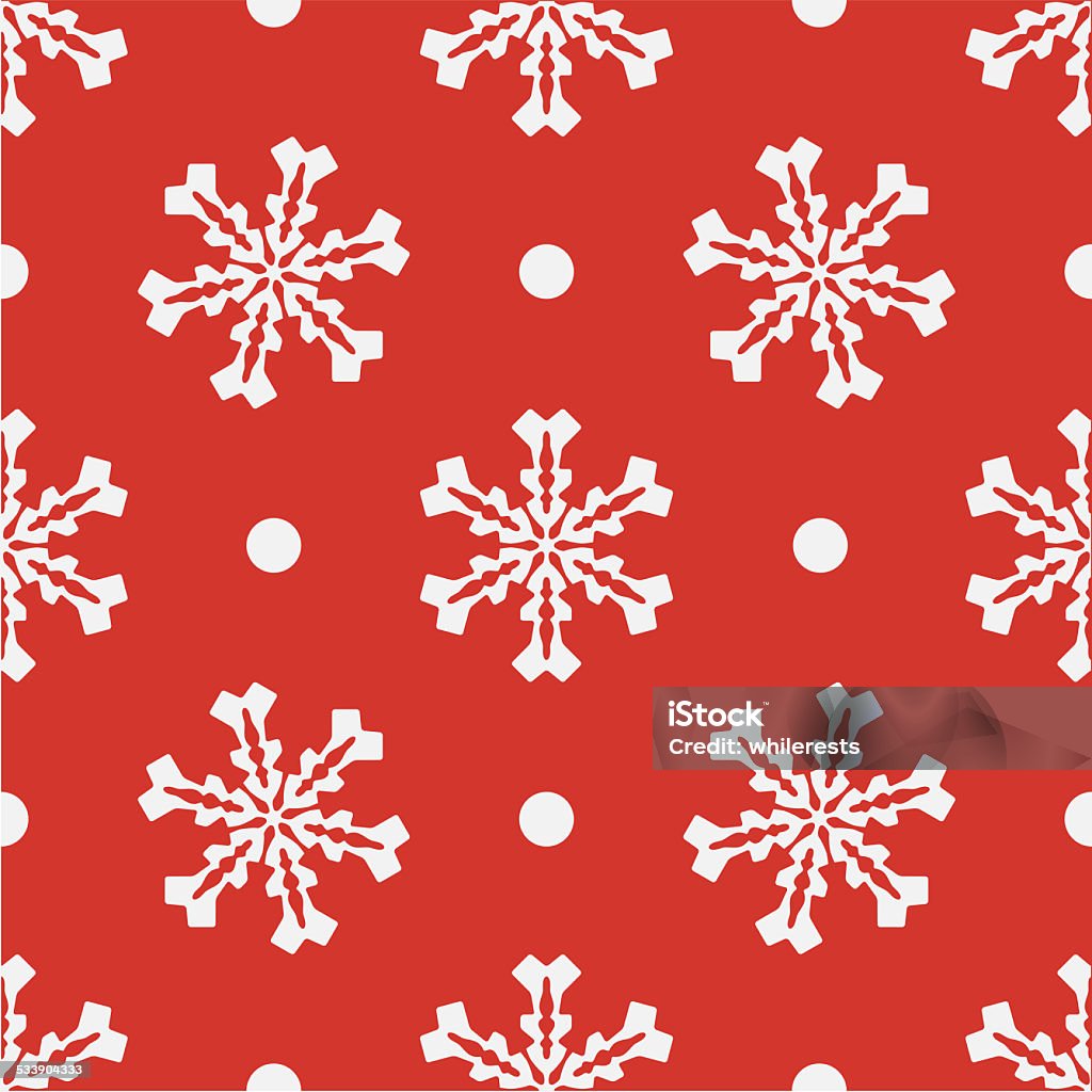 Red seamless snowflake pattern. Red seamless snowflakes pattern. Christmas background illustration 2015 stock illustration