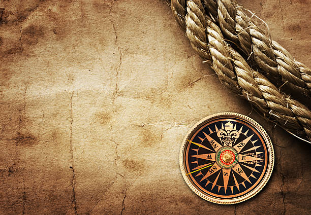 istock old compass and rope on grunge background 533905653