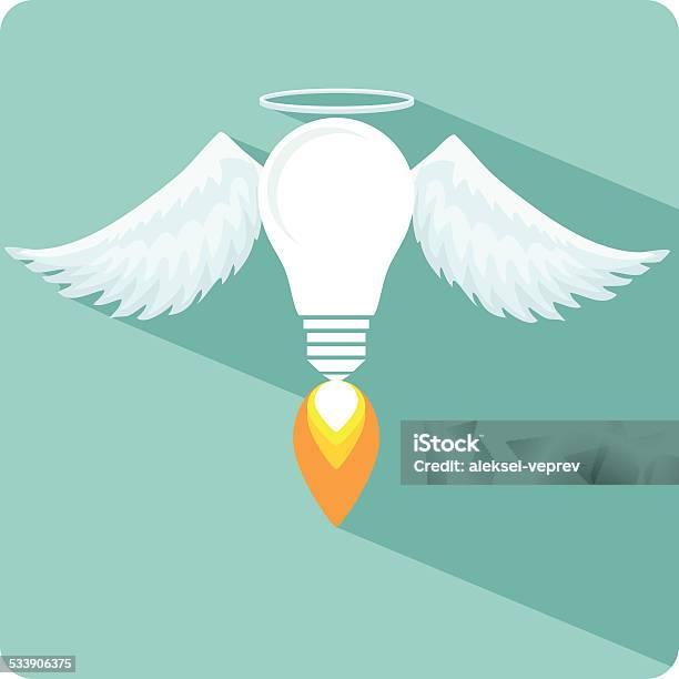 Icon Lamp As Emblem Or Logo Vector Illustration Stock Illustration - Download Image Now - 2015, Art, Art And Craft