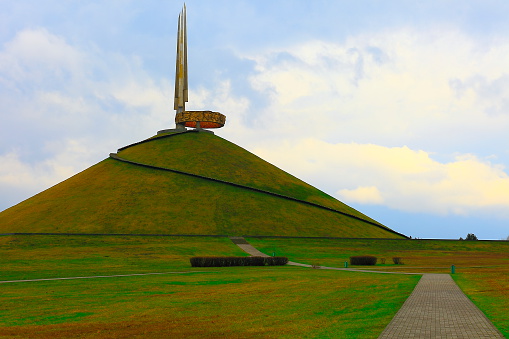 Montón de gloria Soviética monumento de la guerra, Minsk, Bielorrusia photo