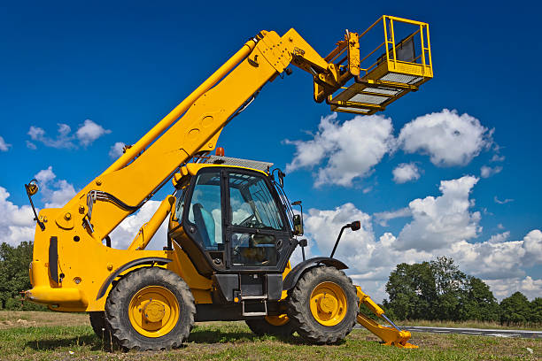 istock Hydraulic lifts against blue skies 533907143