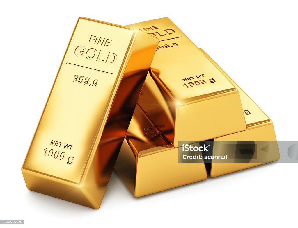 Gold ingots See also: Ingot Stock Photo