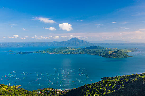 Philippines, Lake Taal Volcano. Tagaytay