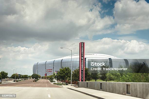 The University Of Phoenix Stadium In Glendale Stock Photo - Download Image Now - Parking Lot, Stadium, 2015