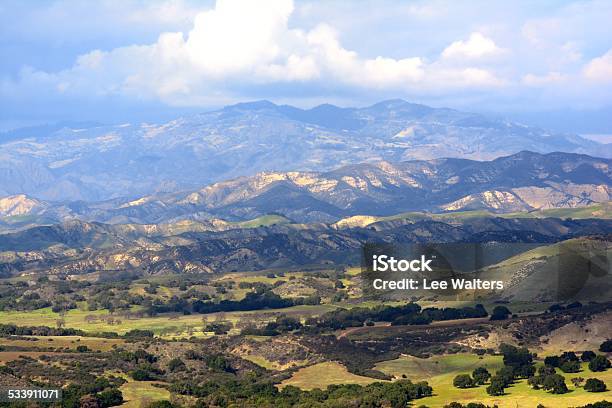 Central California Mountain Range Stock Photo - Download Image Now - Santa Ynez, Rolling Landscape, Rural Scene