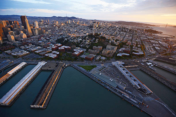 istock aerial view sunset san francisco 533913808