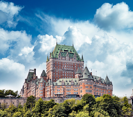 Chateau Frontenac Hotel in Quebec City, Canada.