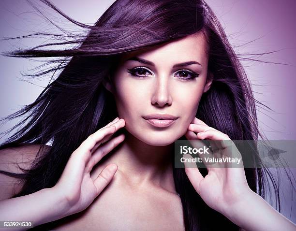 Fashion Model With Beauty Long Straight Hair Stock Photo - Download Image Now - Adult, Adults Only, Artist's Model