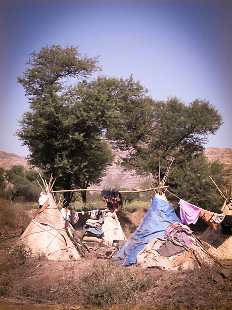 istock Makeshift huts of Vagabonds 533924754