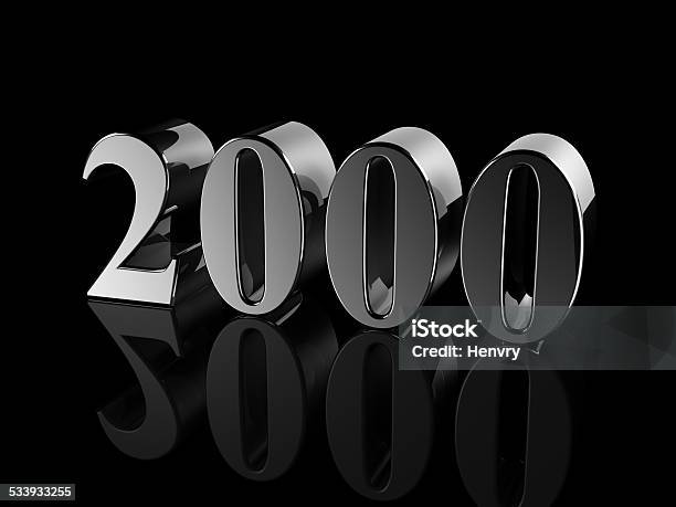 Number 2000 Stock Photo - Download Image Now - 2000, 2015, Arabic Style