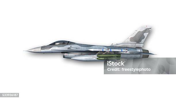 Combat Fighter Jet Side View Stock Photo - Download Image Now - Fighter Plane, White Background, Side View