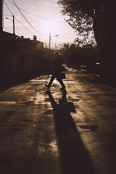 istock Businessman walking on road. 533936997