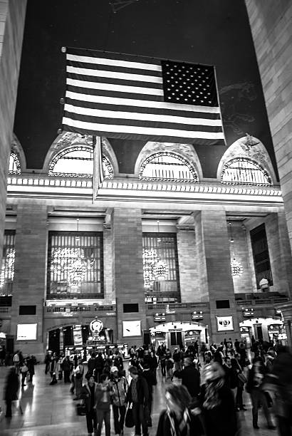 New York City, New York, USA - November 27, 2009: Commuters and tourists walk around at Grand Central Station, a major transportation hub and tourist spot in New York