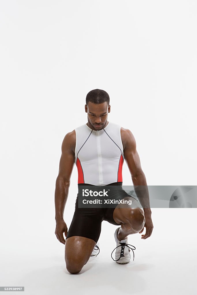 Athlete Preparation Stock Photo