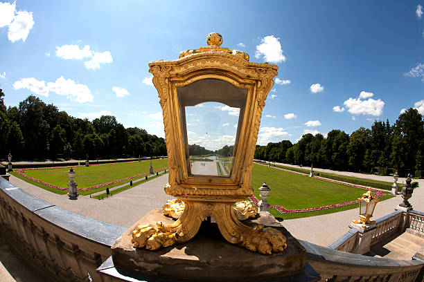 Munich, Germany - July 8, 2011: Schloss Nymphenburg, a Baroque palace in Munich, Bavaria. The palace was the main summer residence of the rulers of Bavaria. Nymphenburg Palace owes its foundation as a summer residence to the birth of the long-awaited heir to the throne, Max Emanuel, who was born in 1662 to the Bavarian Elector Ferdinand Maria and his wife, Henriette Adelaide of Savoy.