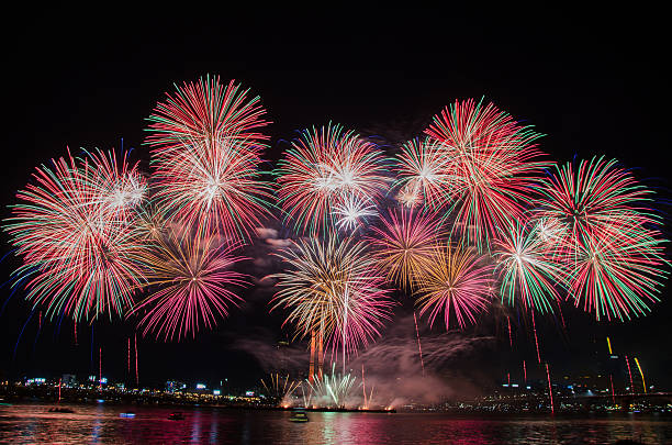 istock Colorful Fireworks in Seoul,South Korea 533955925