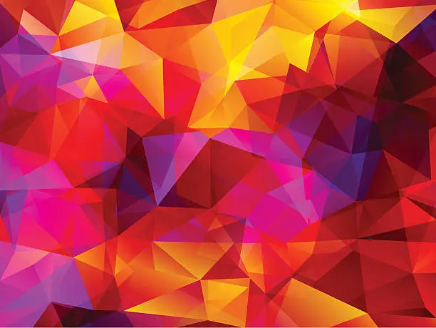 Vector illustration of abstract  polygonal  background