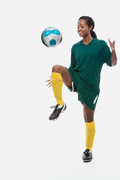 istock Footballer playing keepy uppy 533956557