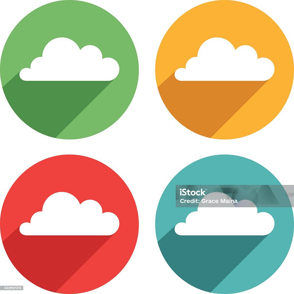 Nube de iconos-VECTOR - arte vectorial de 2015 libre de derechos