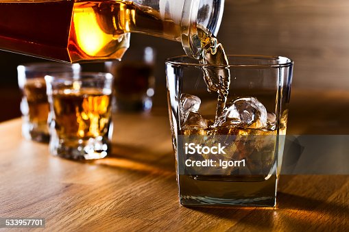 istock whiskey and natural ice 533957701
