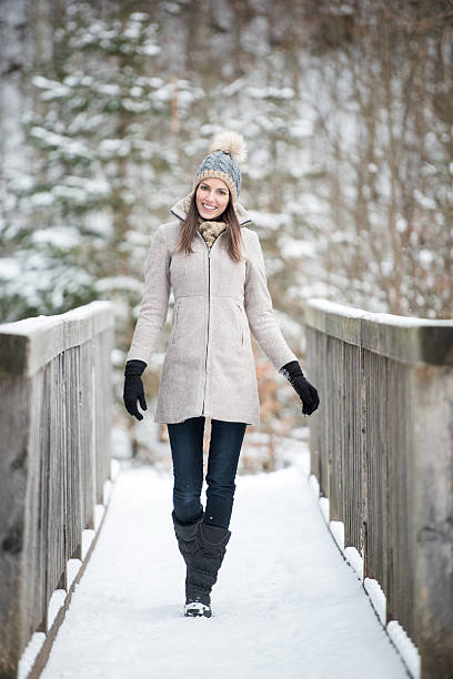 Beautiful Woman Winter Fashion Stock Photo - Download Image Now