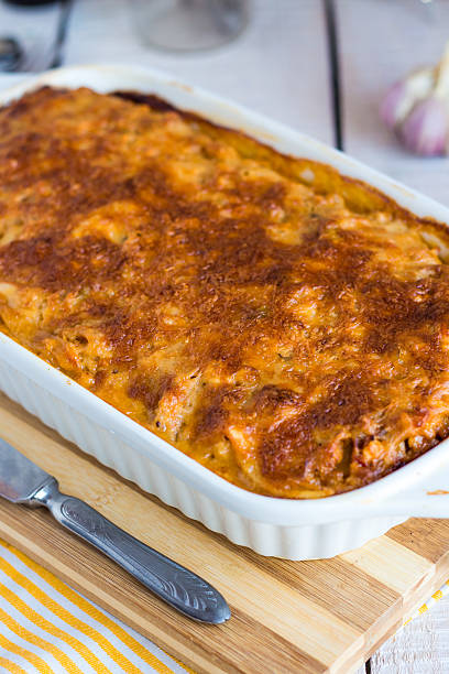 istock meat lasagna in the form of baking 533958453