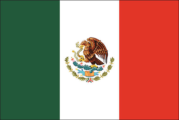 Mexico Flag vector art illustration