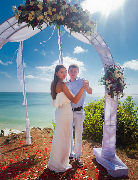 istock wedding couple just married 533962257
