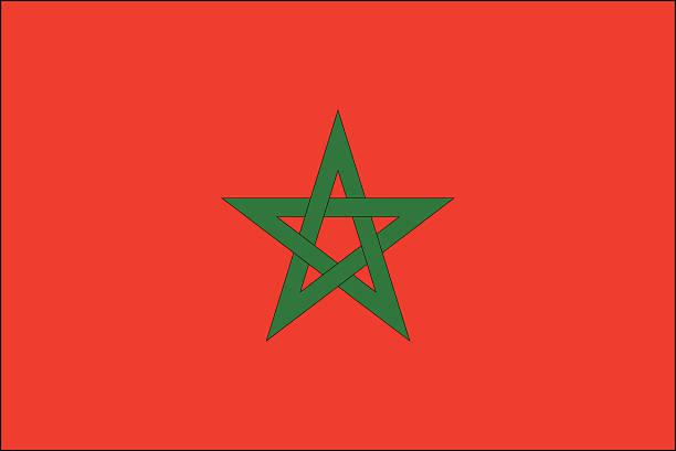 Morocco flag vector art illustration