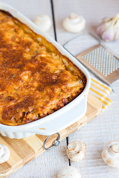 istock meat lasagna with mushrooms,Italian cuisine 533963105