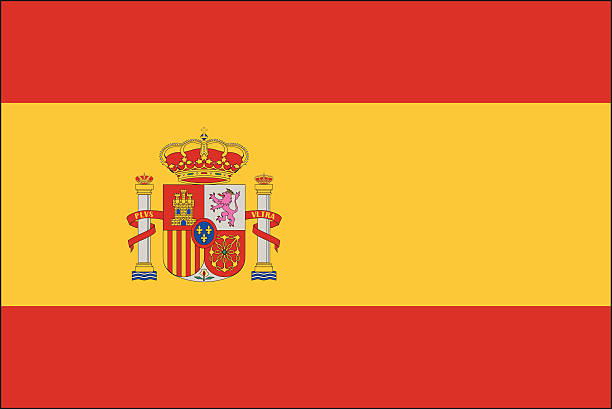 Spain flag vector art illustration