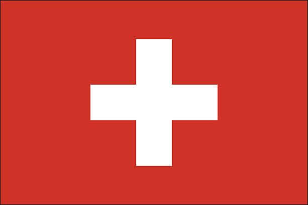 ilustrações, clipart, desenhos animados e ícones de bandeira suíça - swiss confederation