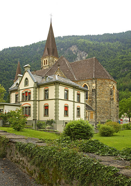 istock Catholic church in Interlaken. Switzerland 533964215