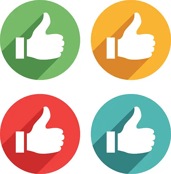 Vector illustration of Thumb up icons - VECTOR