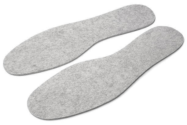 istock Felted insoles for shoes 533964473