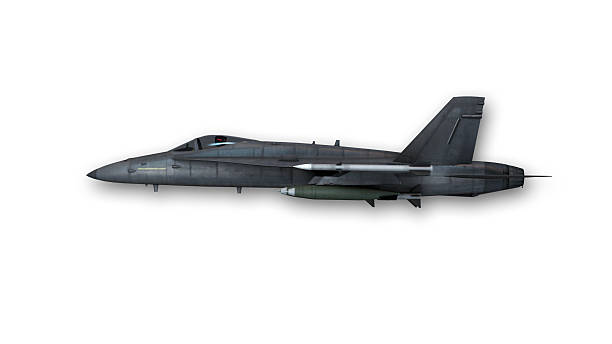 Super sonic fighter, side view Super sonic fighter plane isolated on white background, side view plane sonic stock pictures, royalty-free photos & images