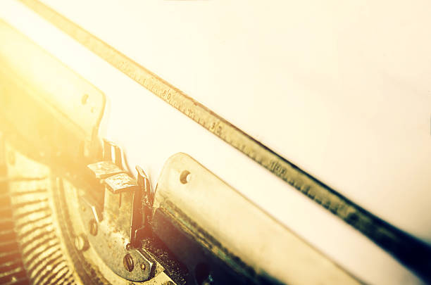close up of typewriter vintage retro styledclose up of typewriter vintage retro styled