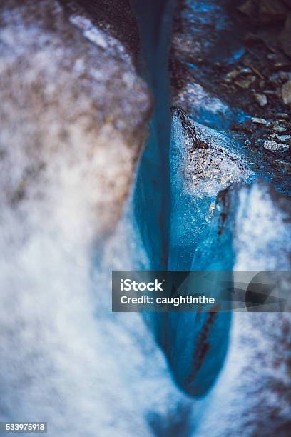 Glacier Crevasse Stock Photo - Download Image Now - Adventure, Backgrounds, Blue