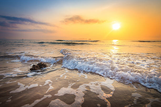 istock Beautiful sunrise sky at a beach 533977776